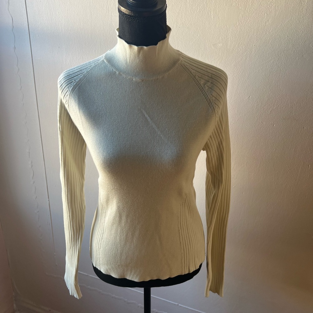 Who What Wear White Cowl Neck Sweater